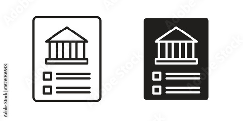 Policy icon sign symbol and flat style for app, web and digital design.