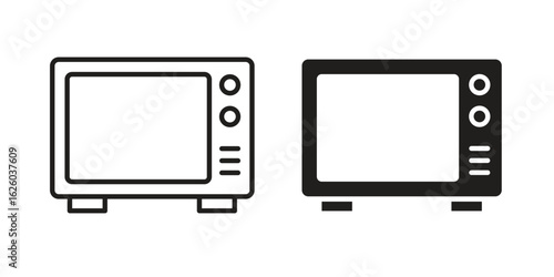 Microwave icon sign symbol and flat style for app, web and digital design.