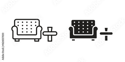 Lounge icon sign symbol and flat style for app, web and digital design.
