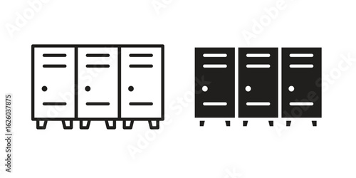Lockers icon sign symbol and flat style for app, web and digital design.