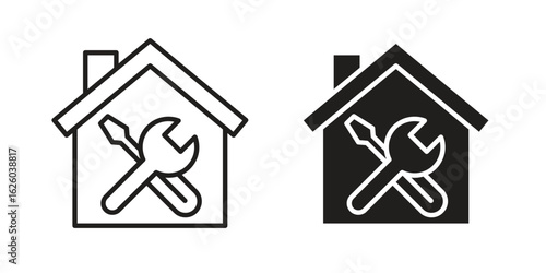 Home repair icon sign symbol and flat style for app, web and digital design.