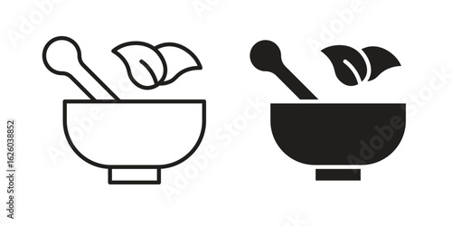 Herbal medicine icon sign symbol and flat style for app, web and digital design.