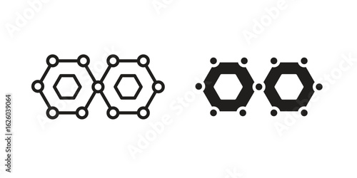 Graphene icon sign symbol and flat style for app, web and digital design.