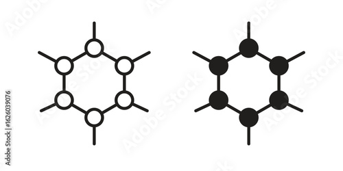 Graphene icon sign symbol and flat style for app, web and digital design.