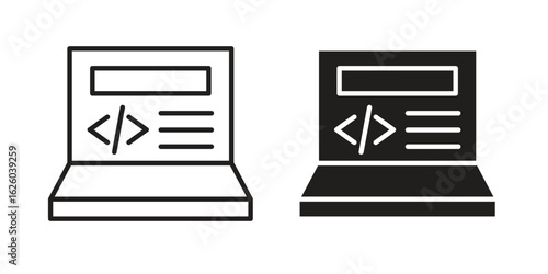 Front end icon sign symbol and flat style for app, web and digital design.