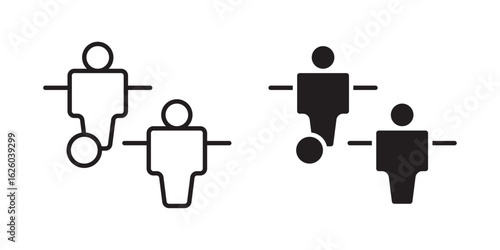 Foosball icon sign symbol and flat style for app, web and digital design.
