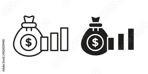 Fiscal policy icon sign symbol and flat style for app, web and digital design.