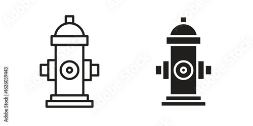 Fire hydrant icon sign symbol and flat style for app, web and digital design.