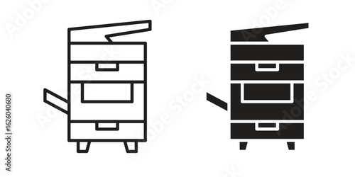 Copier icon sign symbol and flat style for app, web and digital design.