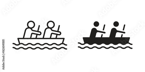 Boat race icon sign symbol and flat style for app, web and digital design.