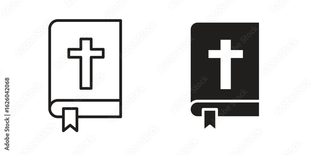Fototapeta premium Bible icon sign symbol and flat style for app, web and digital design.