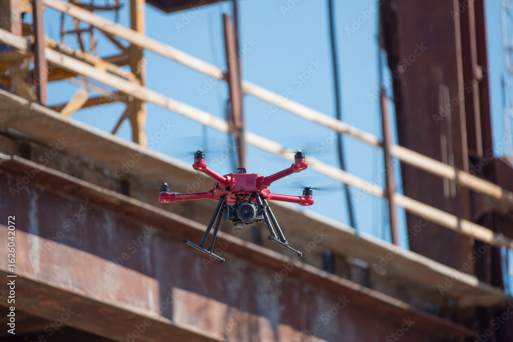 Fototapeta premium construction worker on a construction site