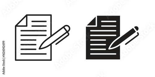 Agreement icon sign symbol and flat style for app, web and digital design.