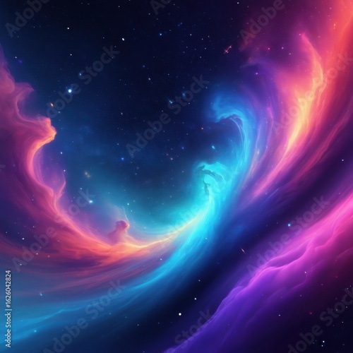 Abstract space galaxy nebula stars universe cosmos background