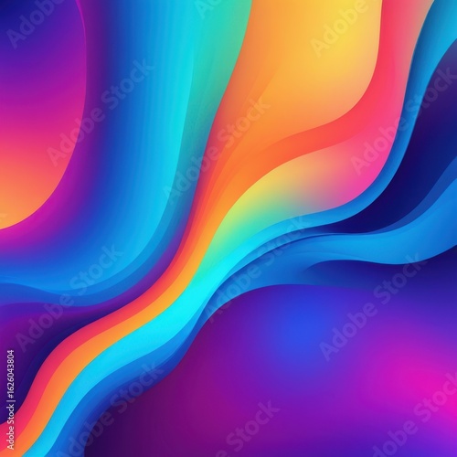 Abstract colorful wave design with vibrant gradient background