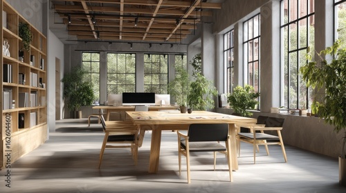 Wallpaper Mural Modern open plan office space Torontodigital.ca