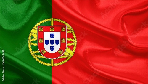 waving flag of portugal