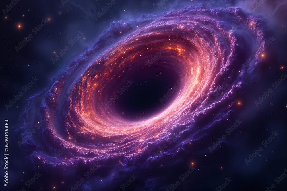 a black hole in space