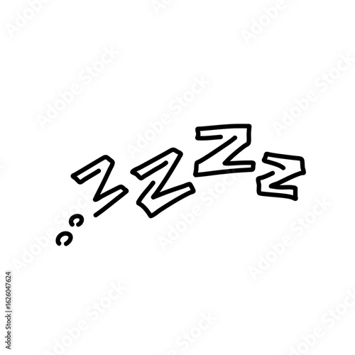 Zzz sleeping doodle 