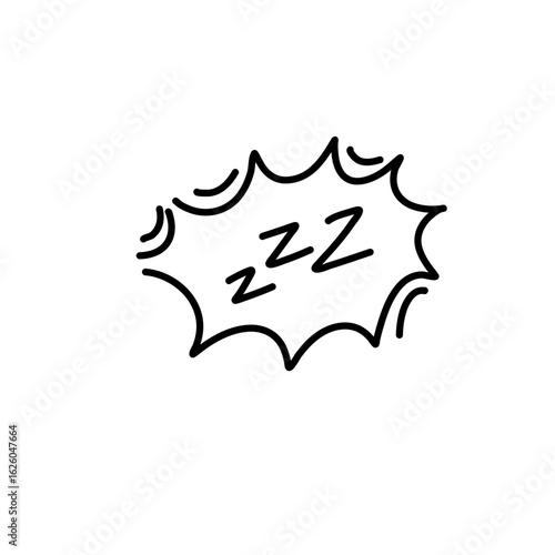 Zzz sleeping doodle 