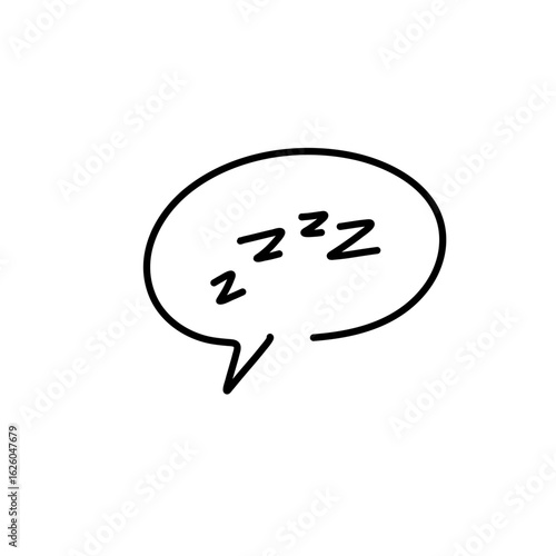 Zzz sleeping doodle 