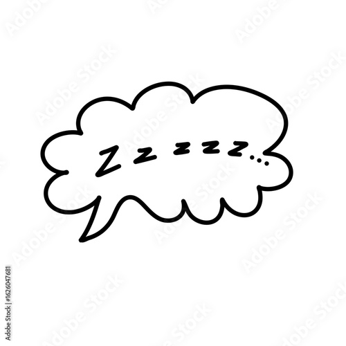 Zzz sleeping doodle 