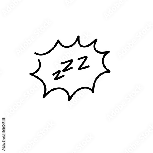 Zzz sleeping doodle 