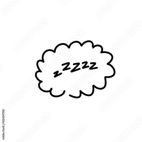 Zzz sleeping doodle 
