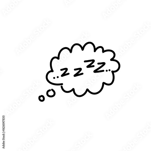 Zzz sleeping doodle 