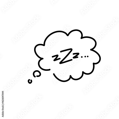 Zzz sleeping doodle 