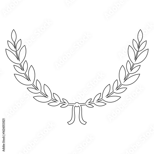 laurel wreath Icon line