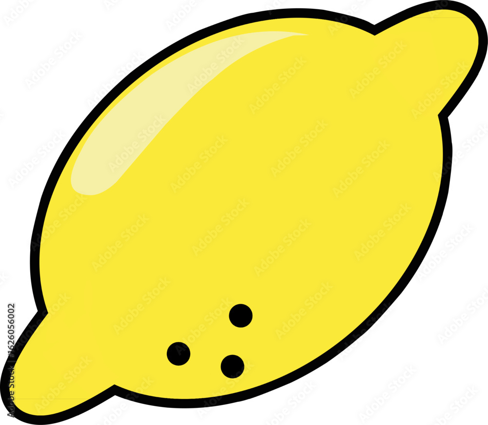 Fototapeta premium yellow lemon on a white background