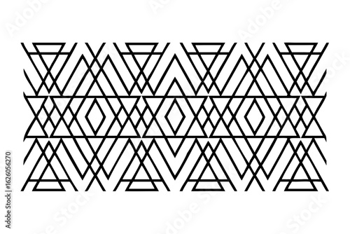 Line art unique pattern Design 
