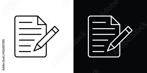 Wills and trusts icon symbol, logo illustration. Vector graphics