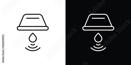 Water sensor icon symbol, logo illustration. Vector graphics