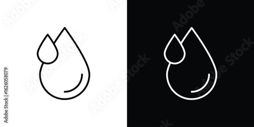Water drop icon symbol, logo illustration. Vector graphics
