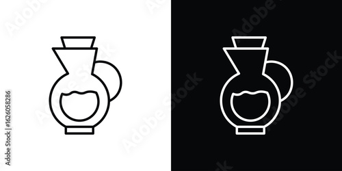 Vinegar icon symbol, logo illustration. Vector graphics