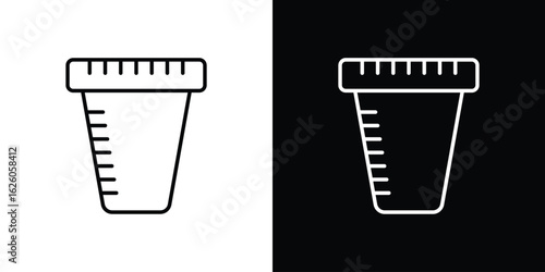 Urine test icon symbol, logo illustration. Vector graphics