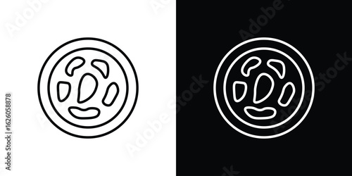 Thalassaemia icon symbol, logo illustration. Vector graphics