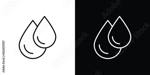 Tear drop icon symbol, logo illustration. Vector graphics