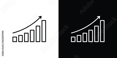 Stagflation icon symbol, logo illustration. Vector graphics