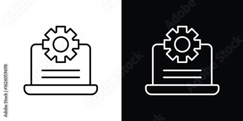 Software Engineering icon symbol, logo illustration. Vector graphics