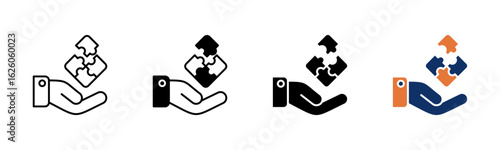 Problem Solving icon sheet multiple style collection