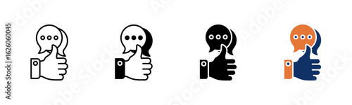 Feedback icon sheet multiple style collection