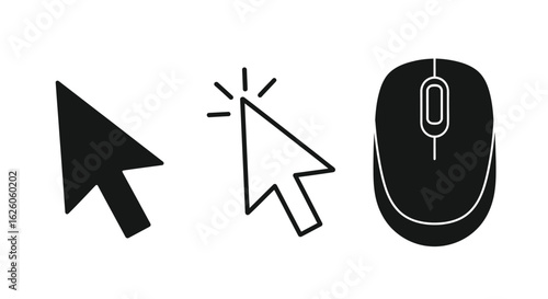 computer mouse on white background