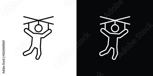 Puppet icon symbol, logo illustration. Vector graphics
