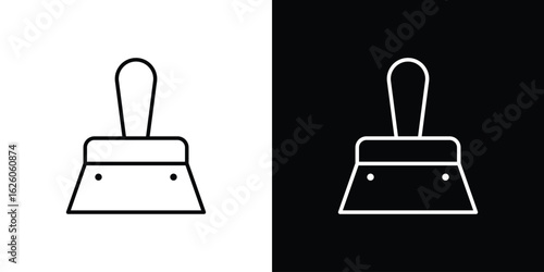 Putty knife icon symbol, logo illustration. Vector graphics