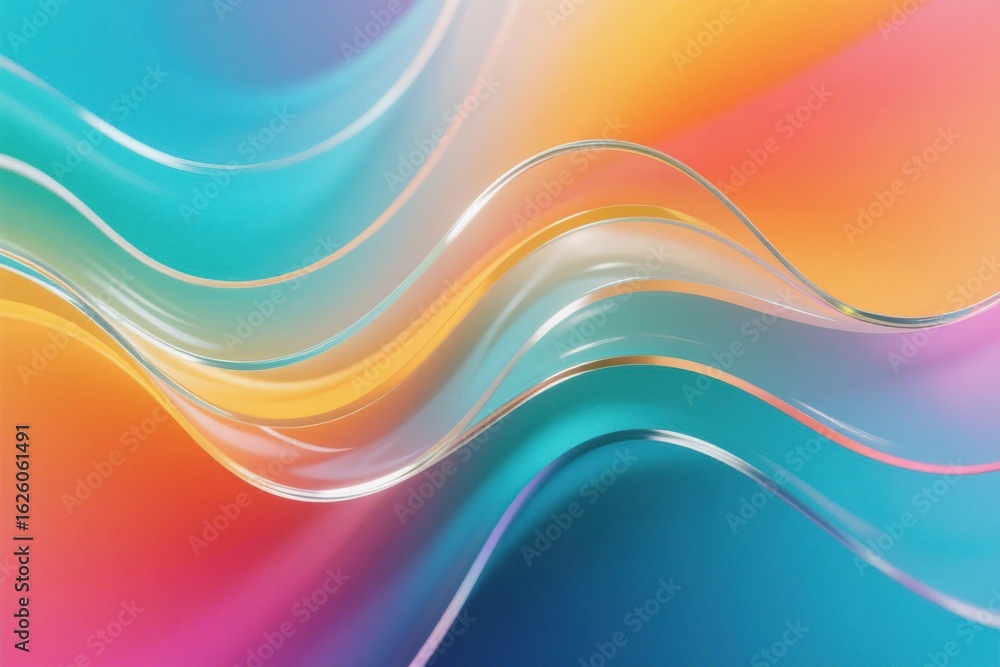 Obraz premium Gradient Multilayer Glass Background #10