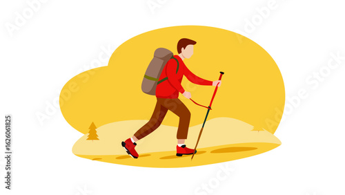 A hiker 