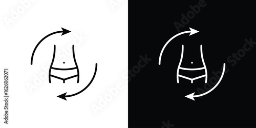 Metabolism icon symbol, logo illustration. Vector graphics
